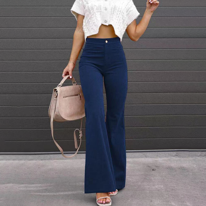 Stine | Stylish High-Waist Flared Pants