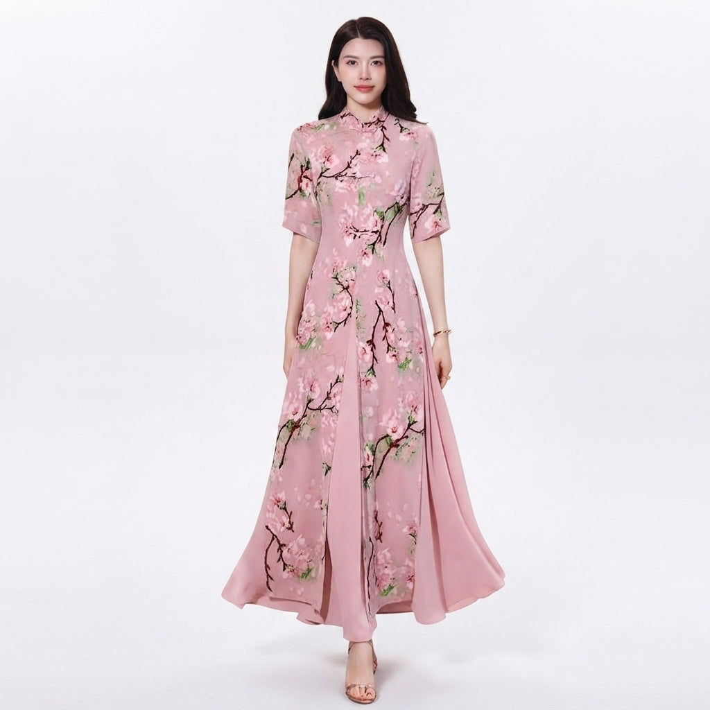 Floral Print Maxi Dress For Women