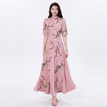 Floral Print Maxi Dress For Women