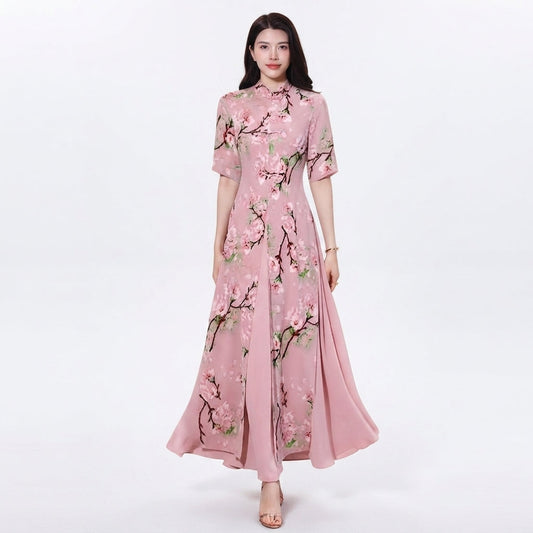Floral Print Maxi Dress For Women