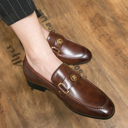 Cole | Men's Metal-Buckle Leather Loafers