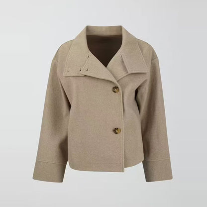 Eloise | Elegant Short Wool-Blend Coat