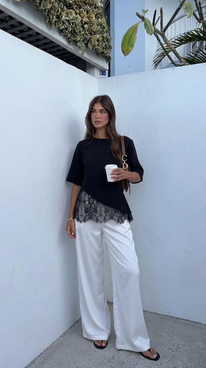 Laura | Relaxed Crew Neck Short Sleeve Top