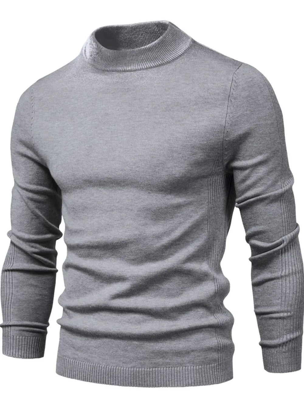 Gawain | Soft Knit Mock Neck Sweater Regular Fit