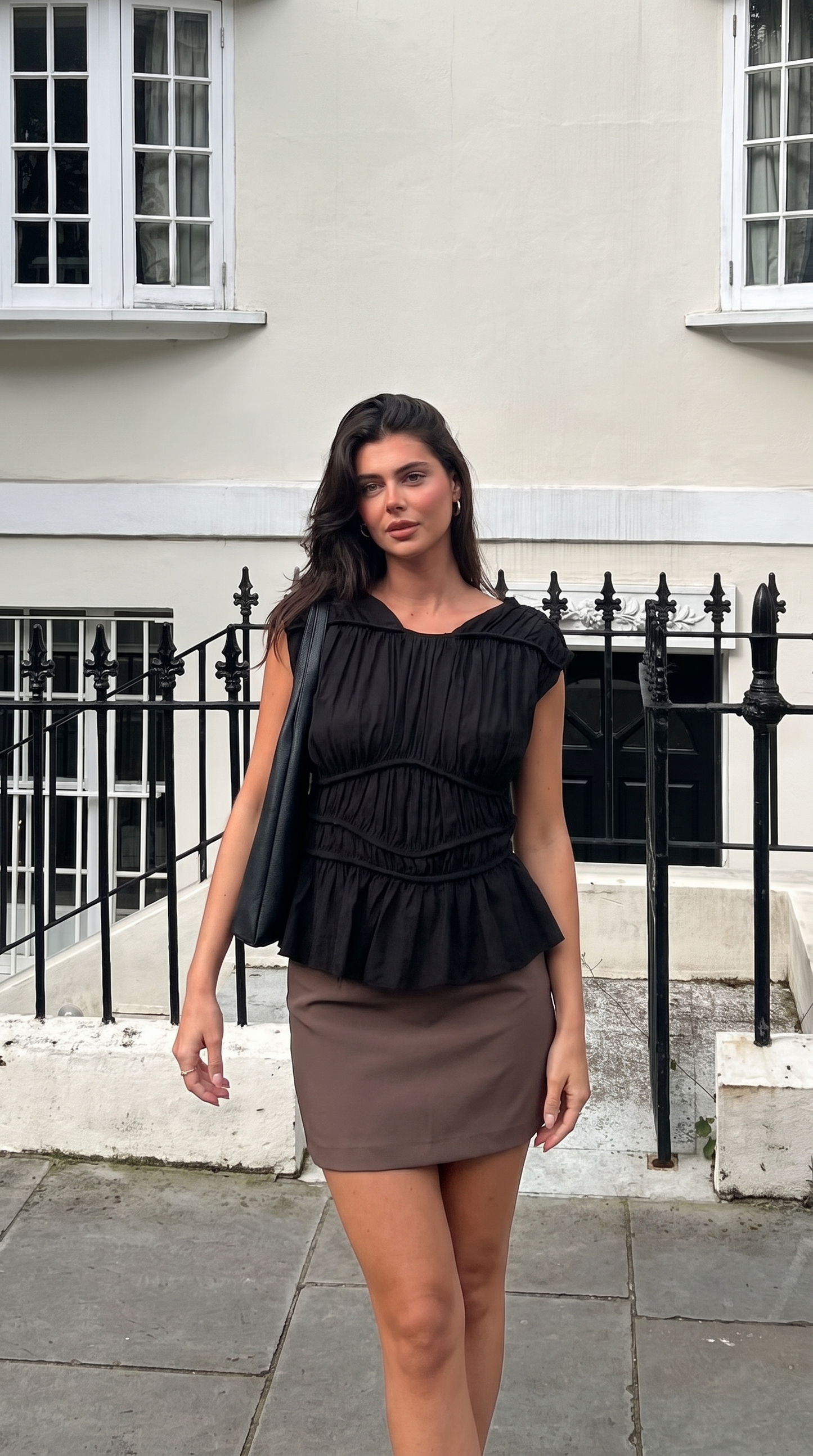 Addy | Tiered Sleeveless Gathered Top