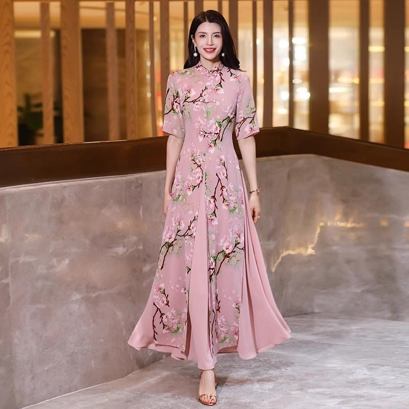 Floral Print Maxi Dress For Women
