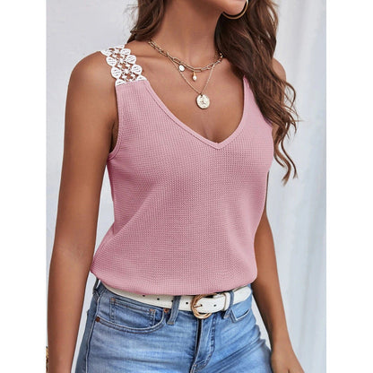 Samantha | Women's V-Neck Sleeveless Tank Top