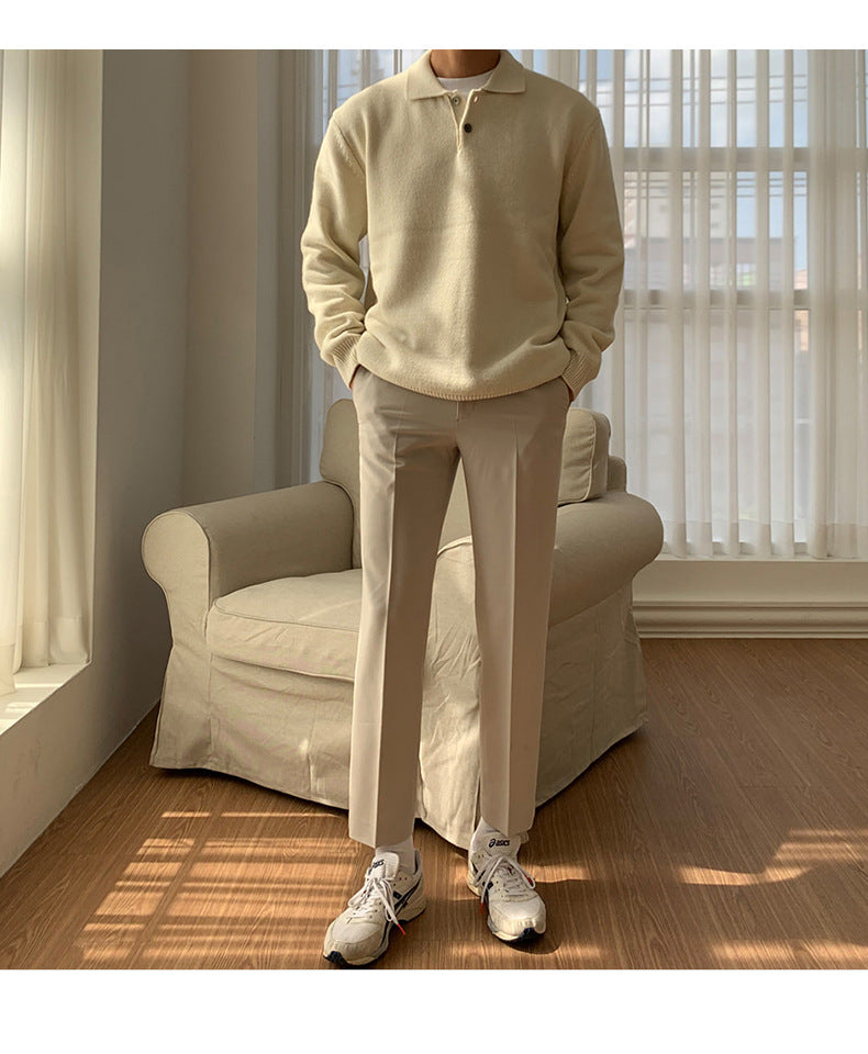 Gene | Men's Polo Knit Sweater