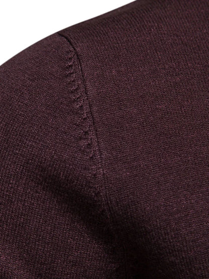 Gawain | Soft Knit Mock Neck Sweater Regular Fit