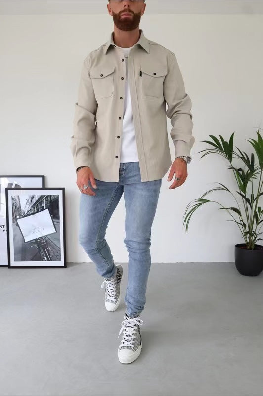 Remi | Men's Relaxed Fit Overshirt, Casual Layering