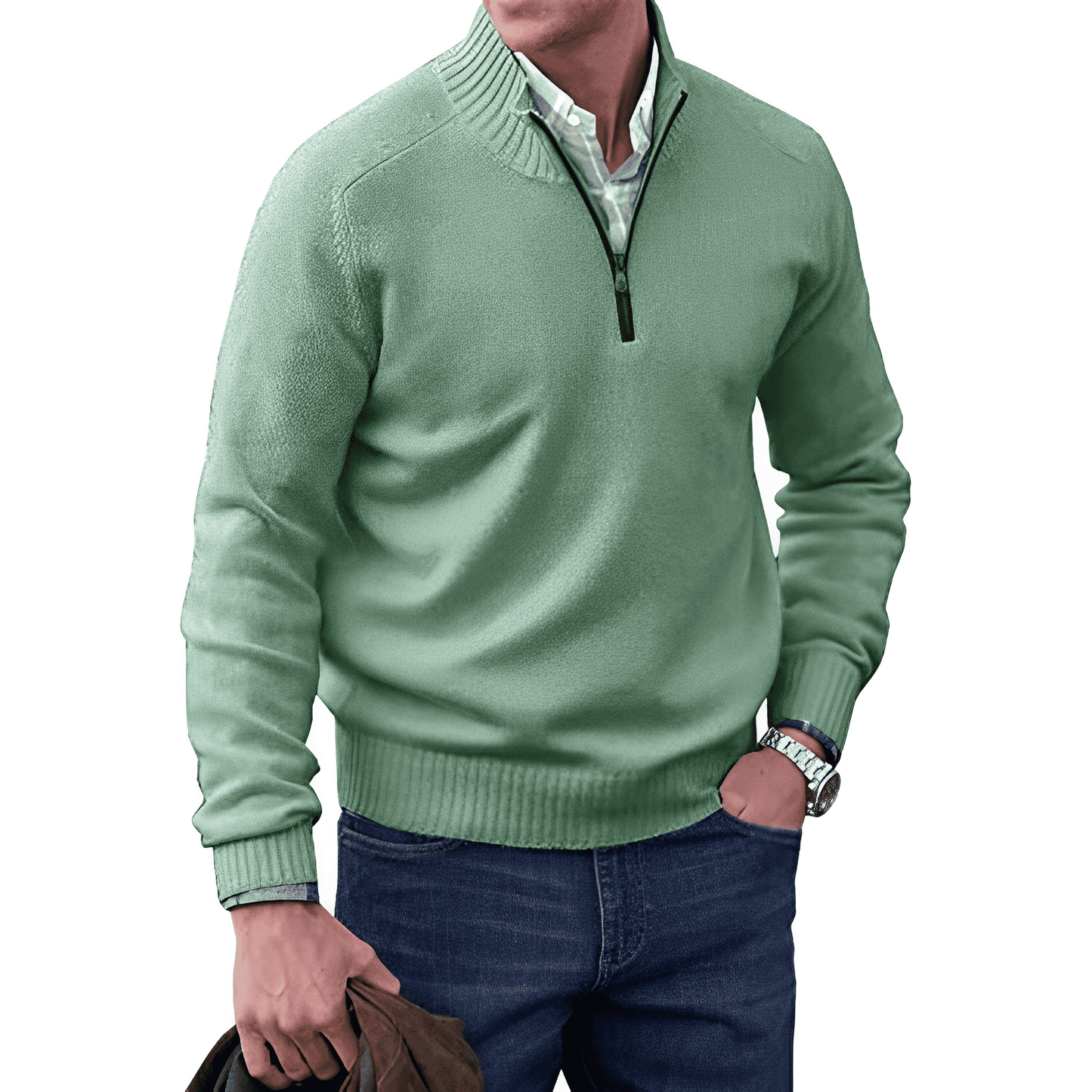 Russell | Men's Quarter-Zip Sweater