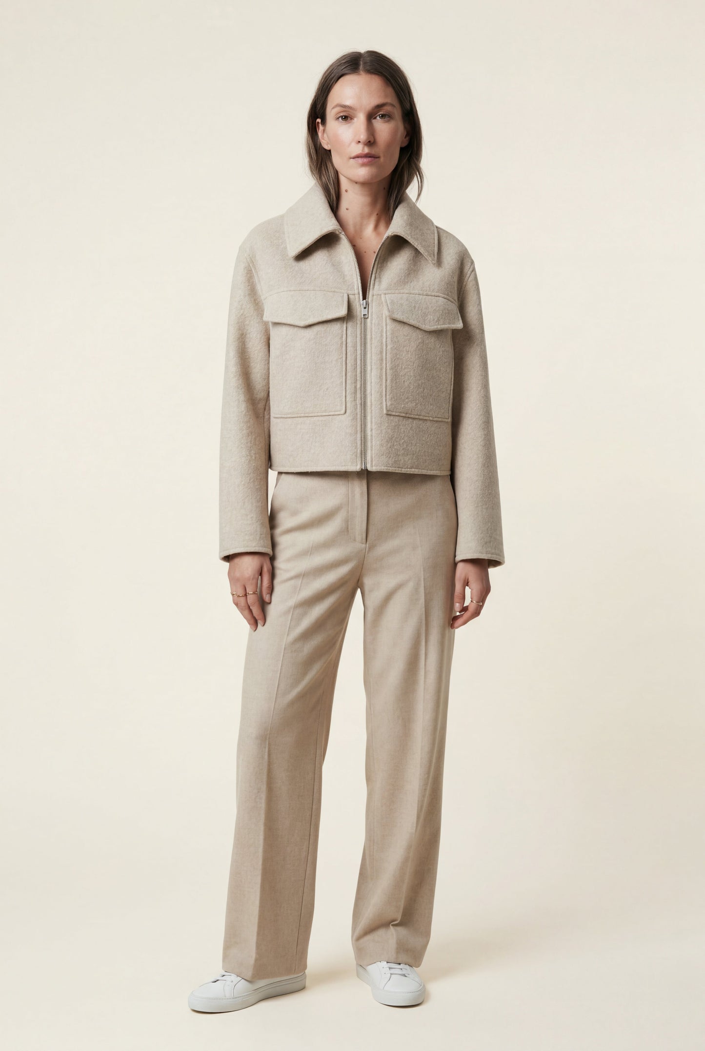 Myla | Women's Boxy Cropped Zip Jacket