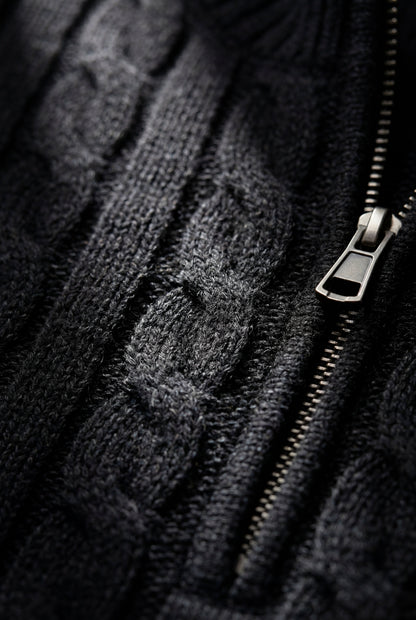 Knox | Men's Cable Knit Half-Zip Sweater