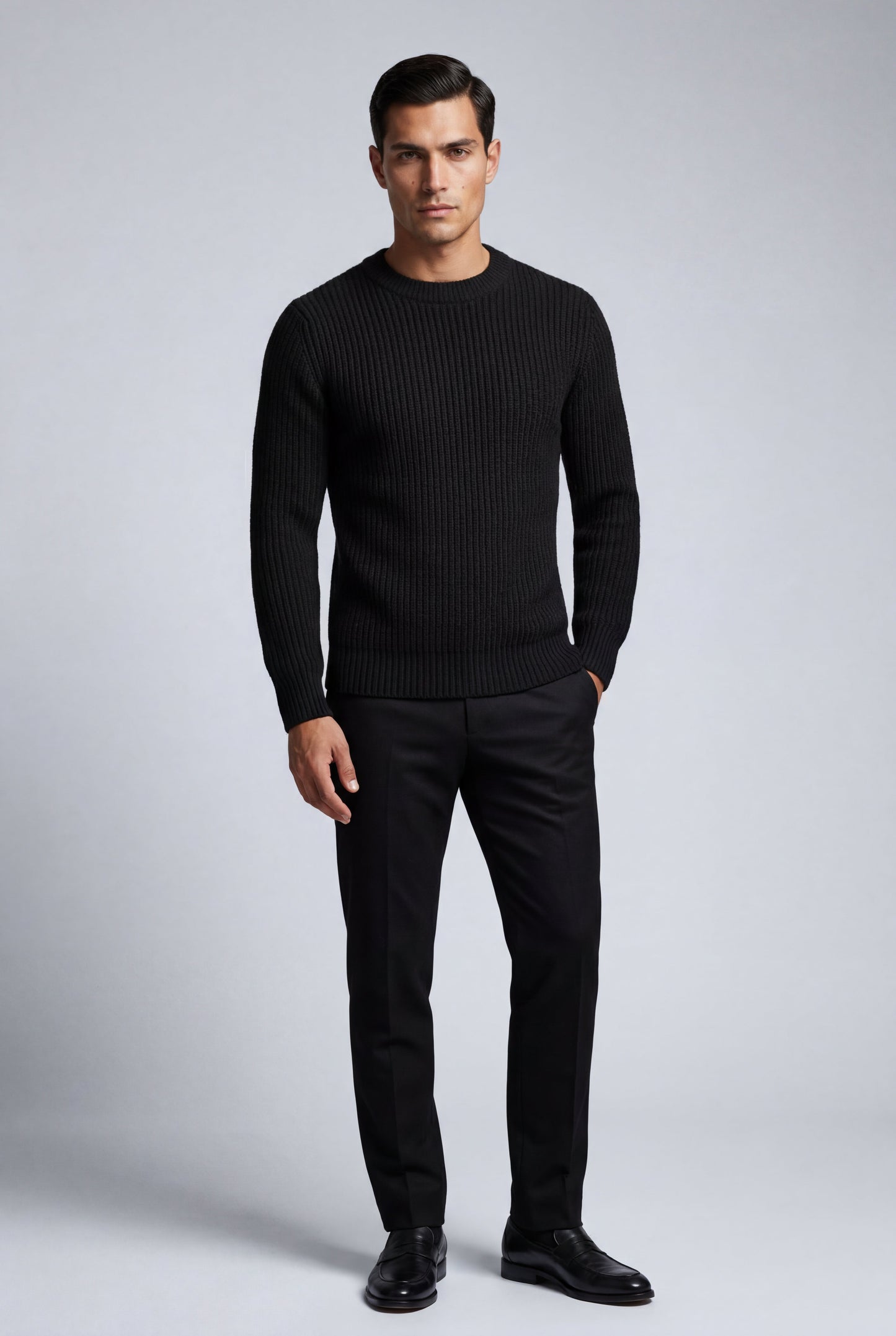 Axel | Men's Chunky Ribbed Slim Fit Sweater