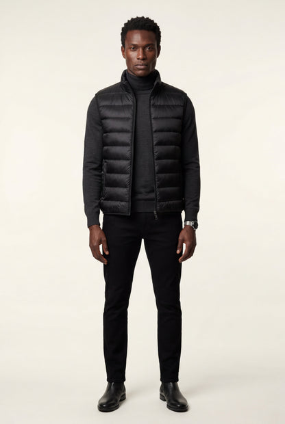 Kai | Men's Lightweight Puffer Vest, High Collar