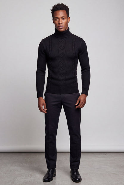 Colt | Men's Cable Knit Turtleneck Sweater