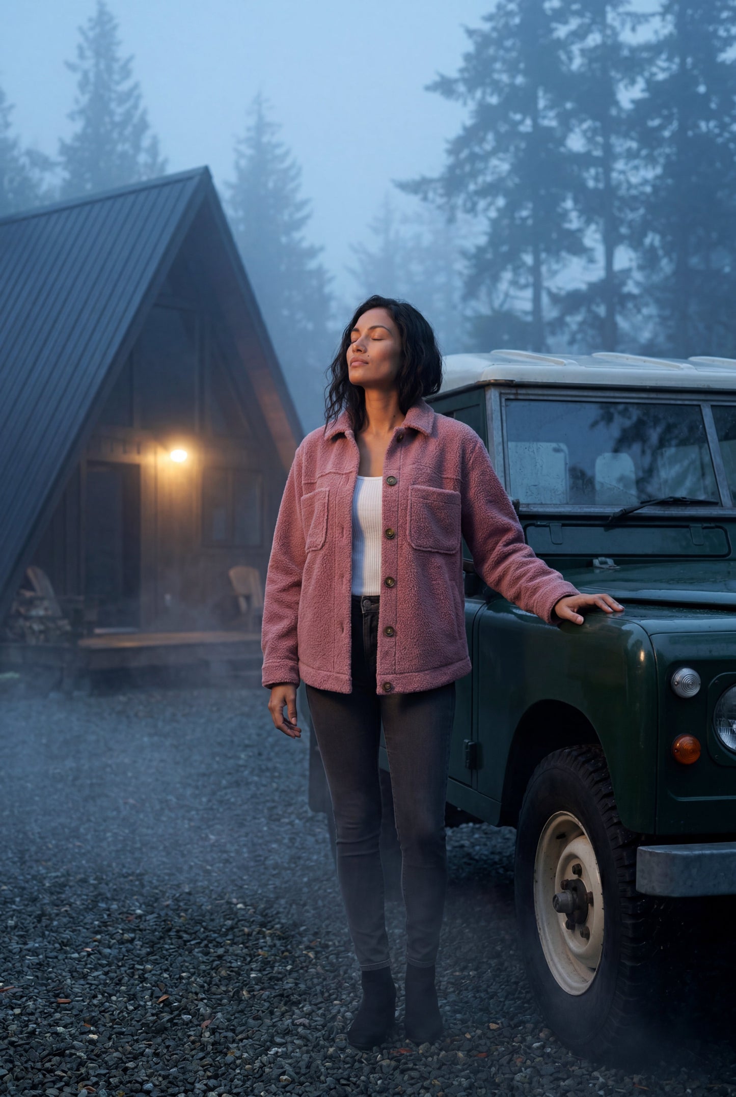 Fern | Women's Teddy Shacket, Relaxed Plush Jacket