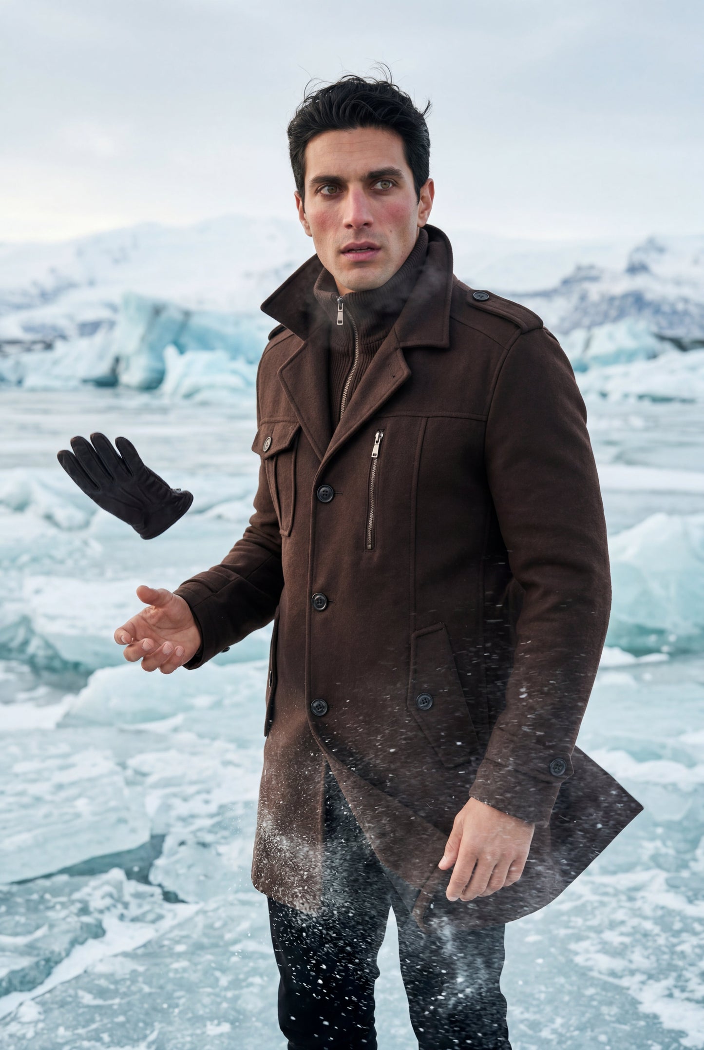 Zane | Men's Slim Fit Tailored Winter Coat, Stand Collar