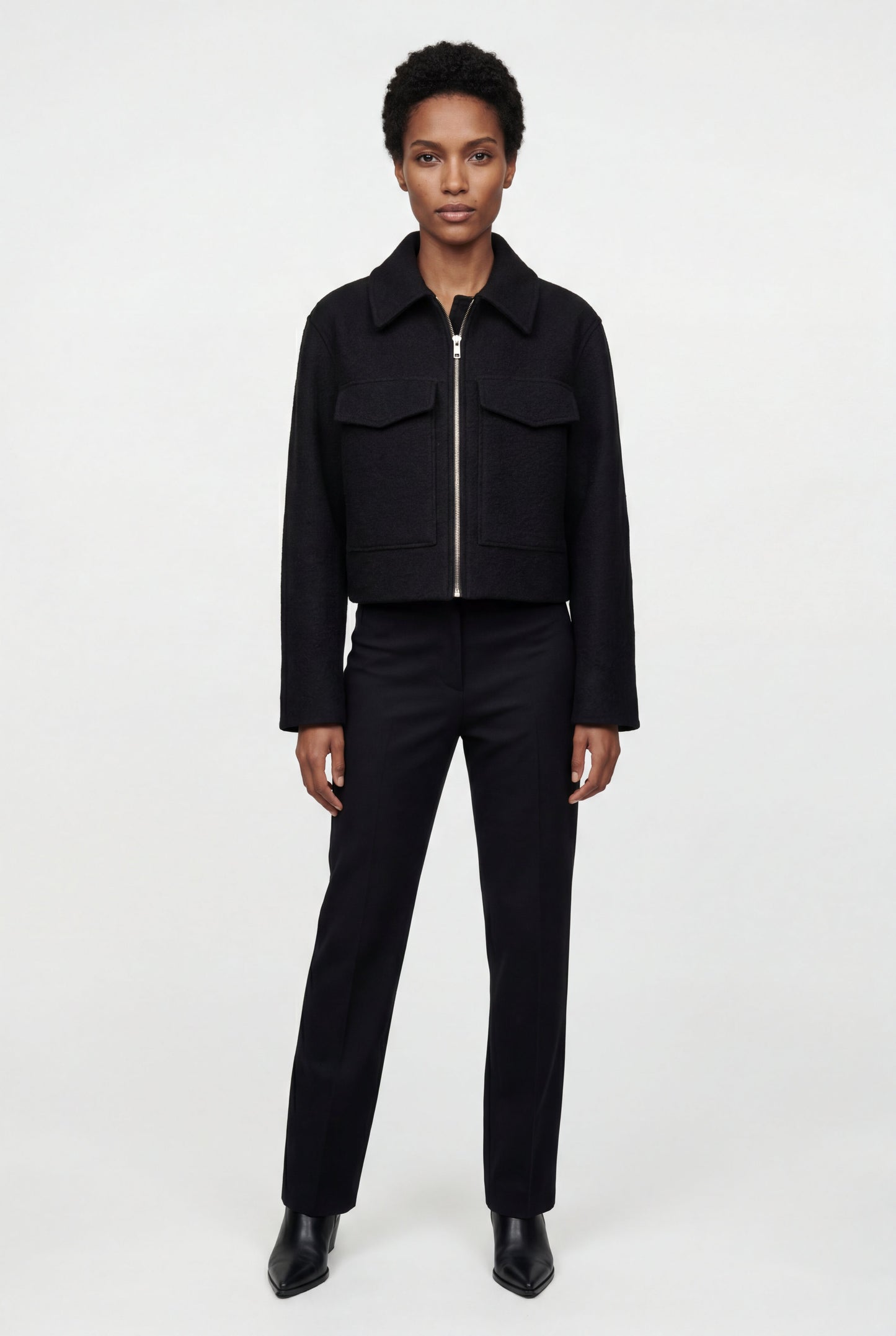 Myla | Women's Boxy Cropped Zip Jacket