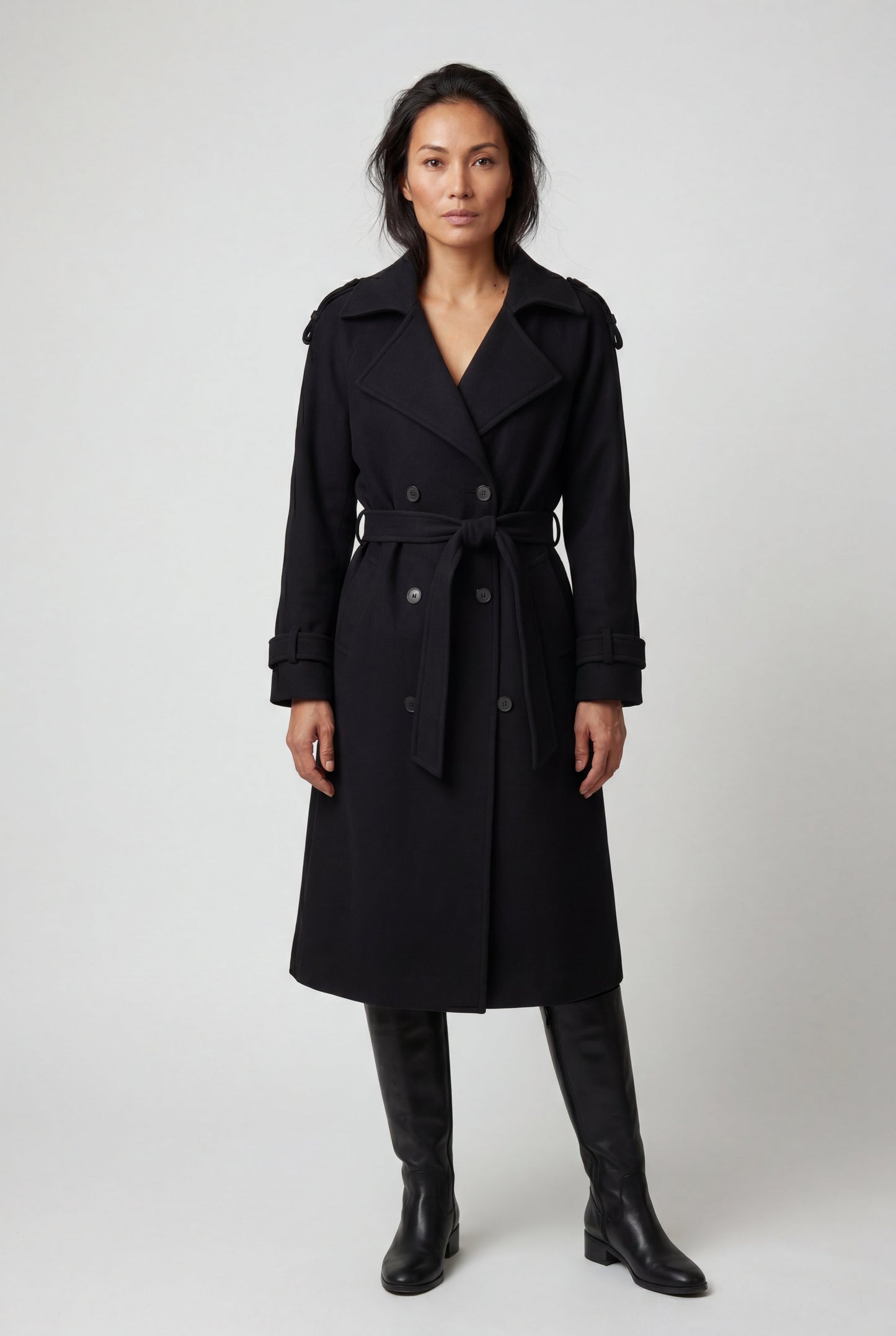 Ava | Women's Double-Breasted Belted Trench Coat