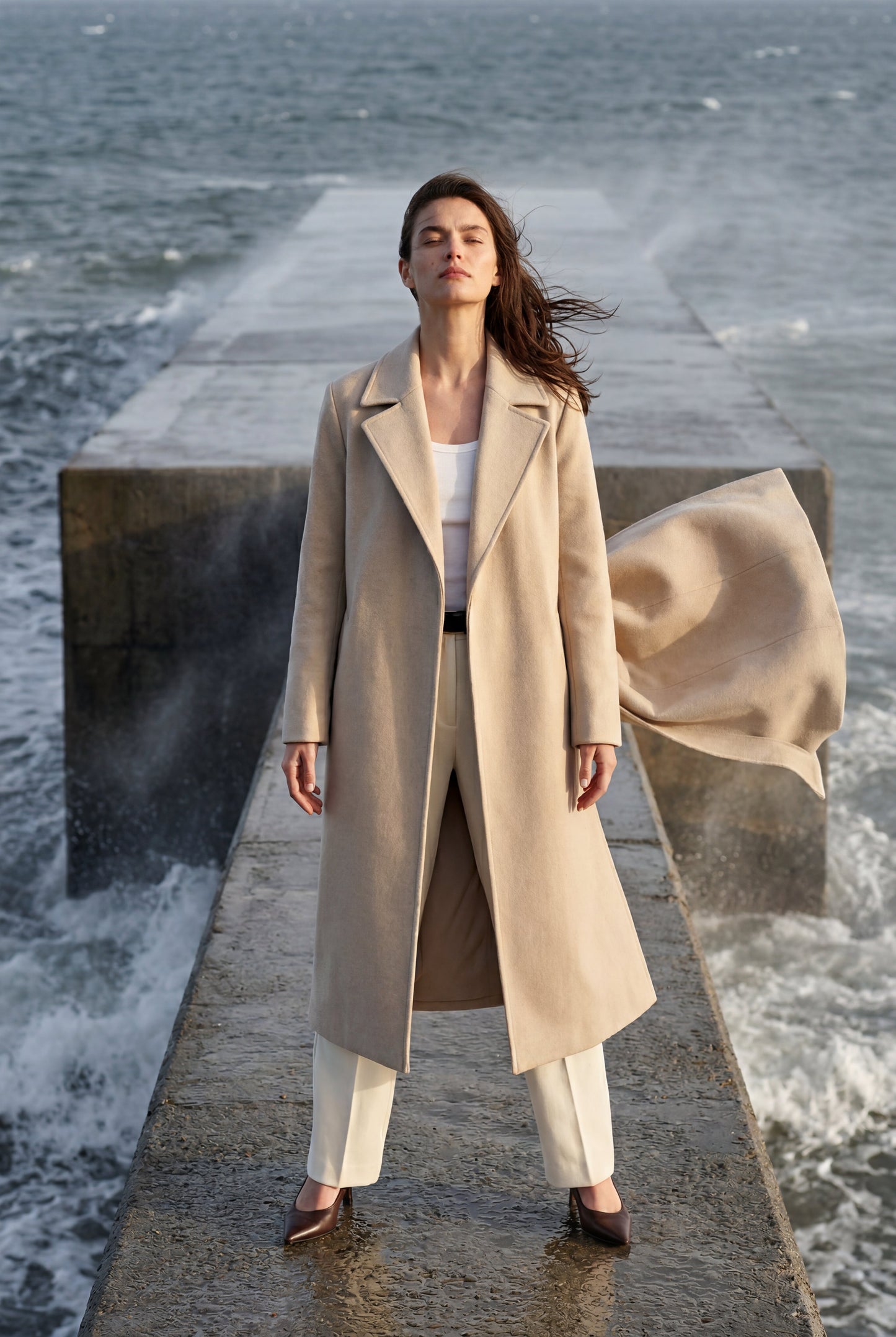 Petra | Women's Tailored Longline Trench Coat