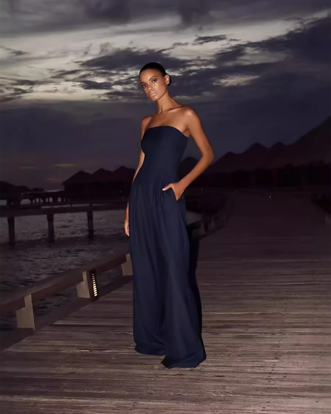 Celeste | Women's Luxe Flow Wide Leg Occasion Jumpsuit