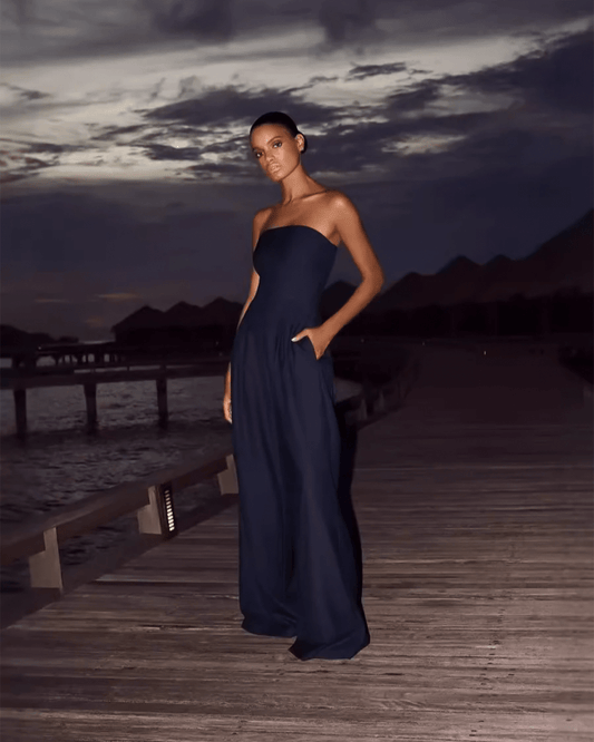 Celeste | Women's Luxe Flow Wide Leg Occasion Jumpsuit