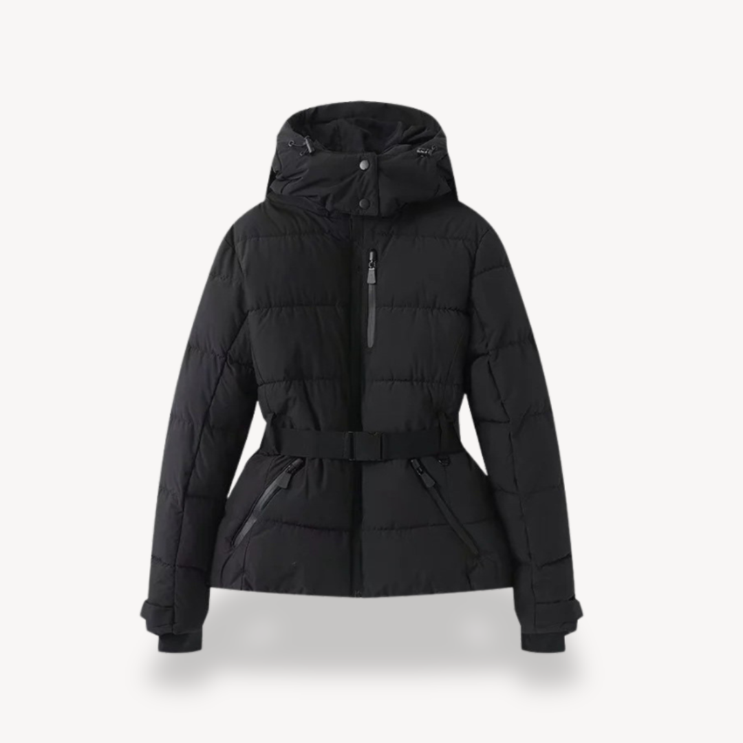 Riley | Women's Hooded Belted Puffer Jacket