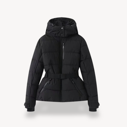 Riley | Women's Hooded Belted Puffer Jacket