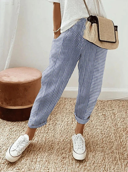 Klara | Striped Wide Leg Pants