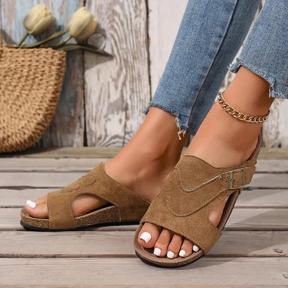 Lana | Ankle Strap Casual Flat Sandal