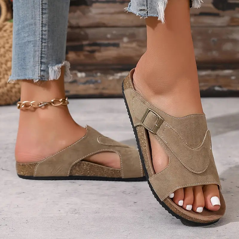 Lana | Ankle Strap Casual Flat Sandal