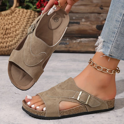 Lana | Ankle Strap Casual Flat Sandal