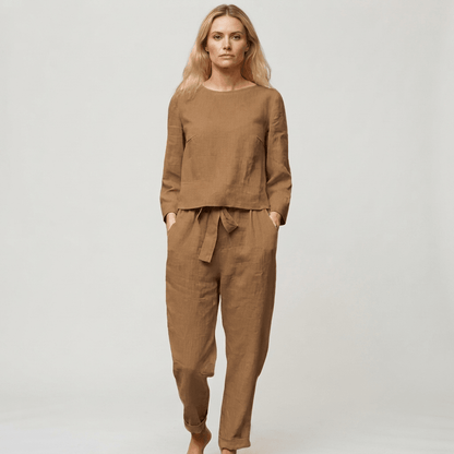 Brooke | Linen Two-Piece Lounge Set Women