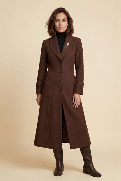 Sienna | Women's Belted Longline Coat, Tailored Fit