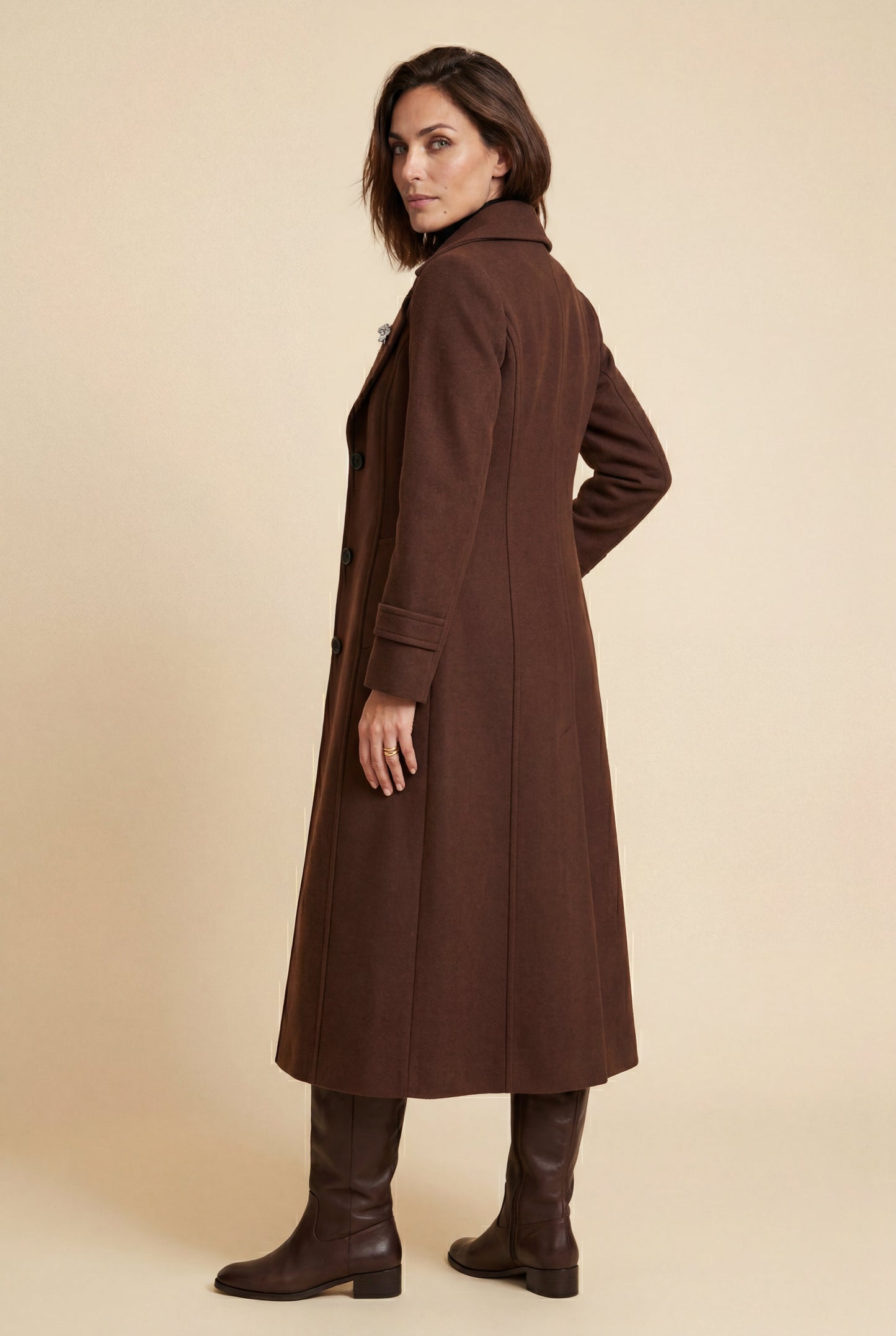 Sienna | Women's Belted Longline Coat, Tailored Fit