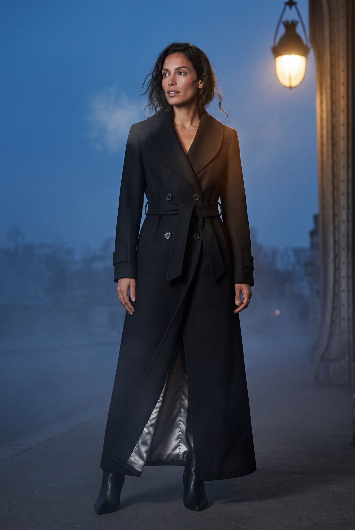 Sienna | Women's Belted Longline Coat, Tailored Fit