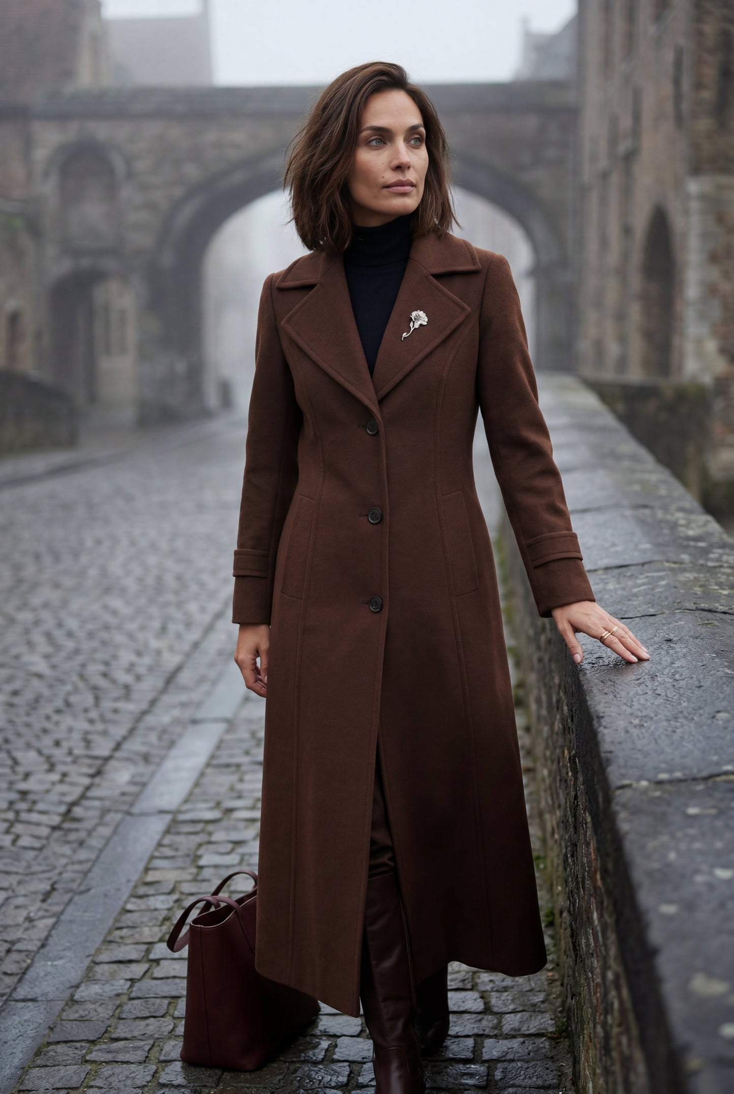 Sienna | Women's Belted Longline Coat, Tailored Fit