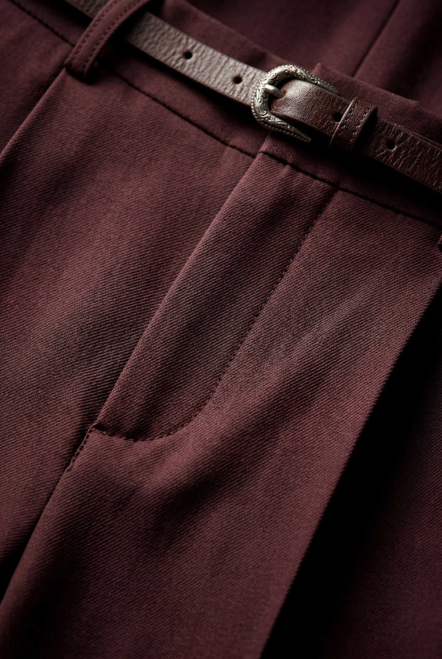 Hana | Women's Belted Wide Leg Pants, High Waist