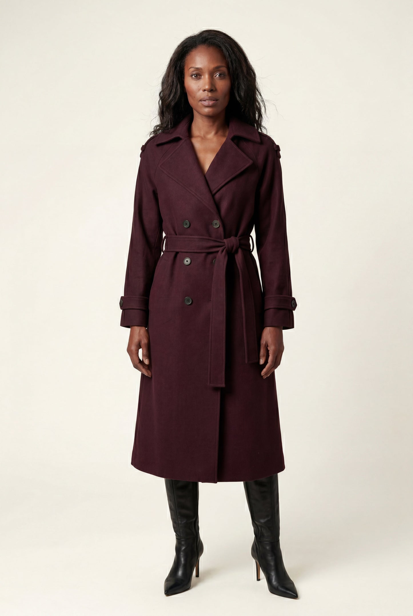 Ava | Women's Double-Breasted Belted Trench Coat