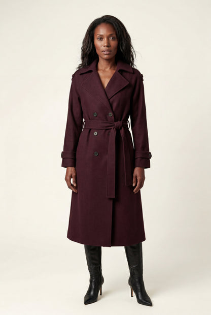 Ava | Women's Double-Breasted Belted Trench Coat