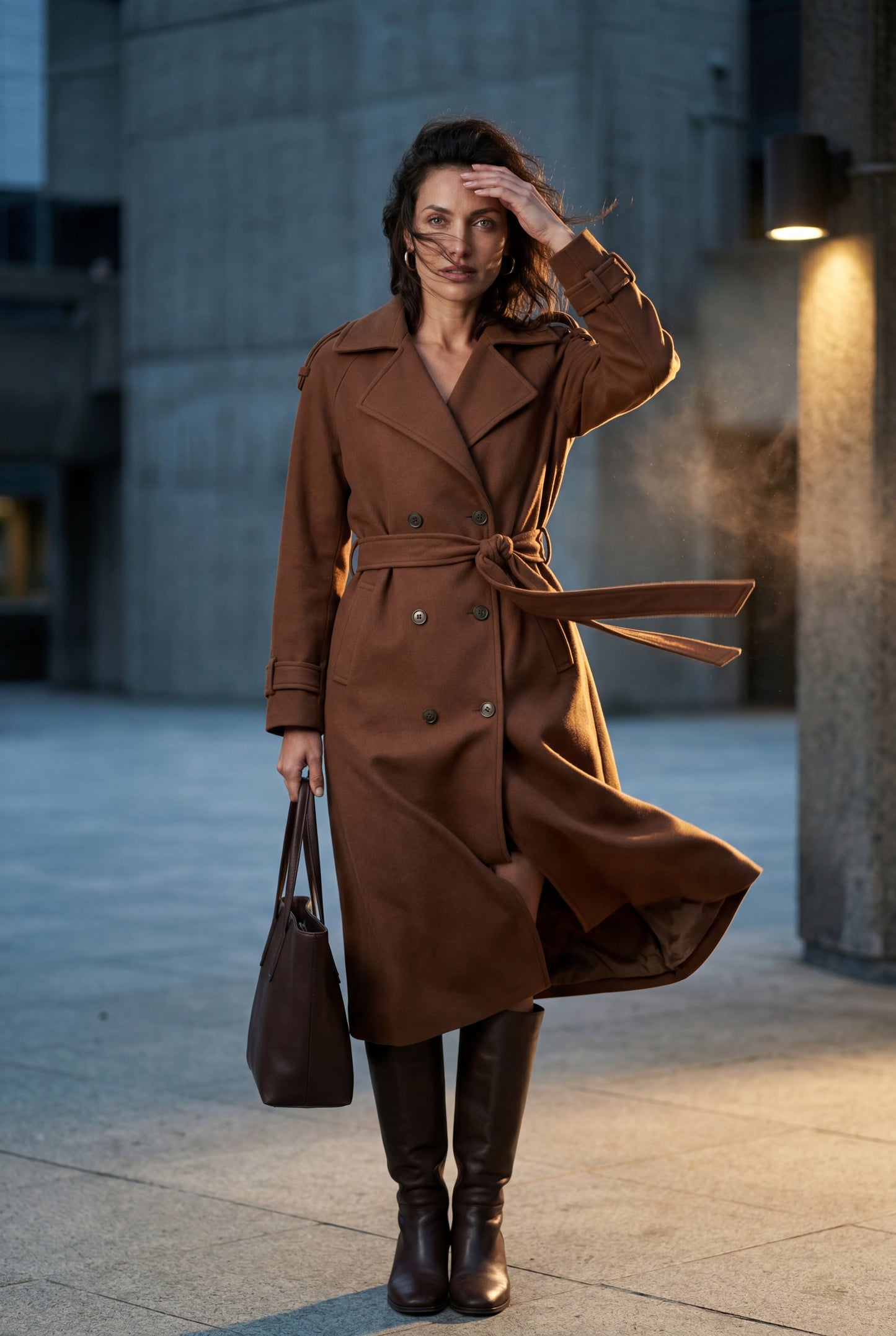 Ava | Women's Double-Breasted Belted Trench Coat