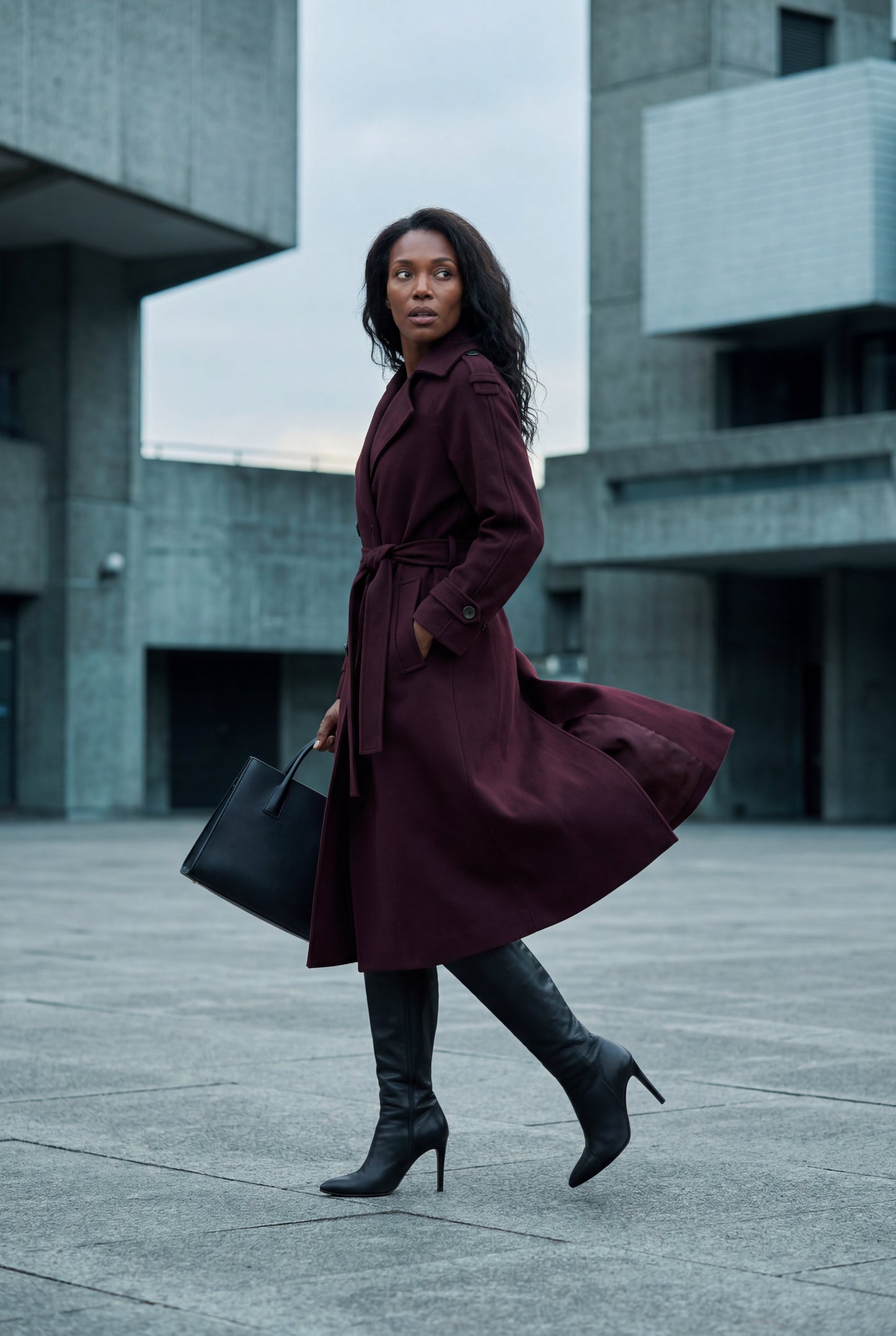 Ava | Women's Double-Breasted Belted Trench Coat