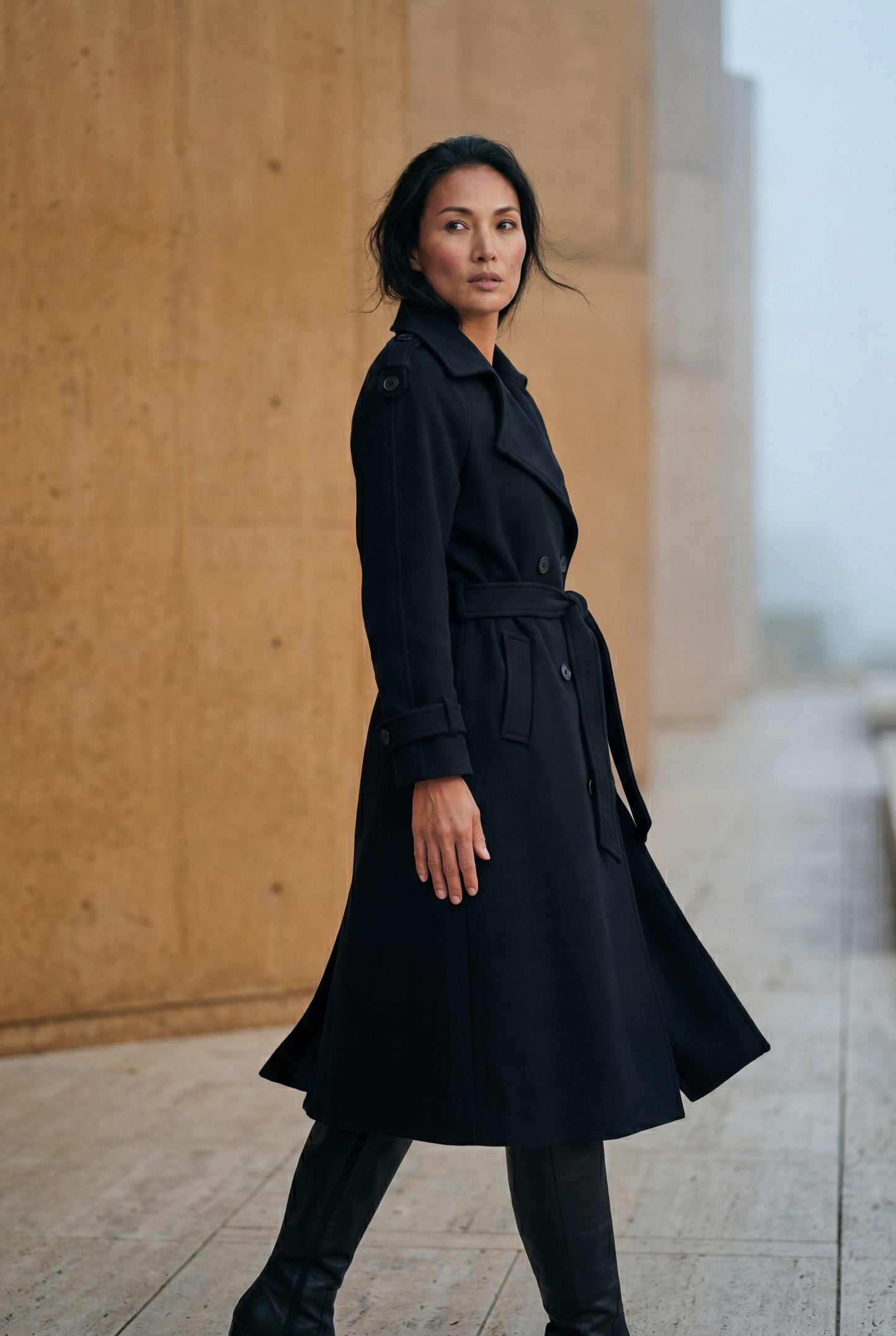 Ava | Women's Double-Breasted Belted Trench Coat