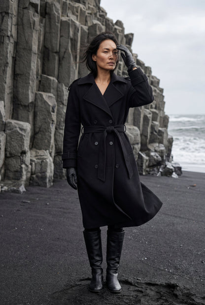 Ava | Women's Double-Breasted Belted Trench Coat