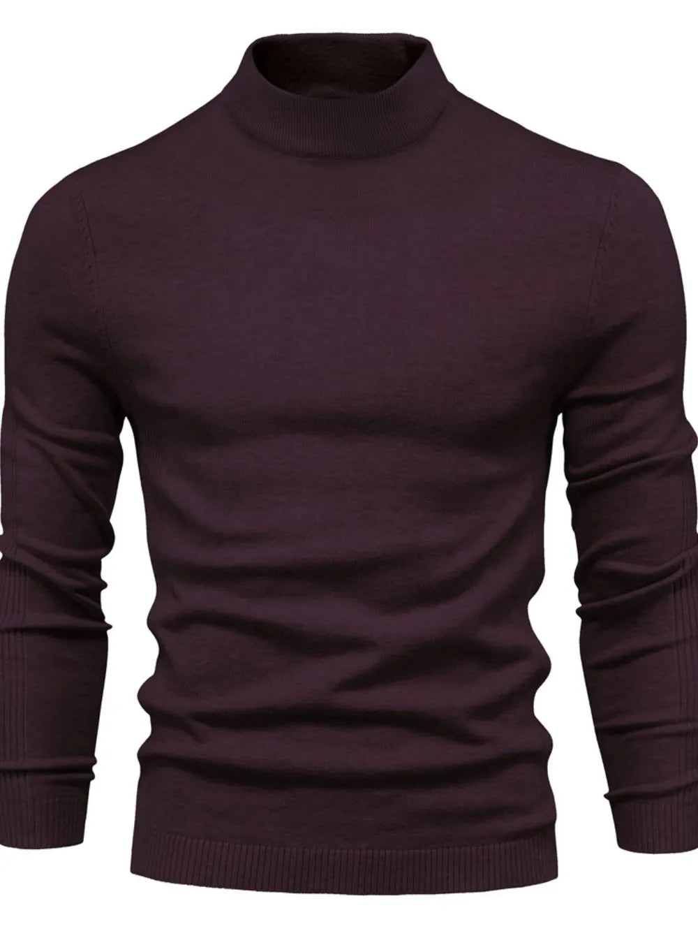 Gawain | Soft Knit Mock Neck Sweater Regular Fit