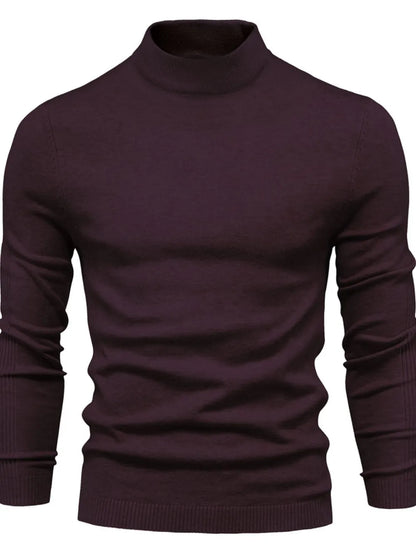 Gawain | Soft Knit Mock Neck Sweater Regular Fit