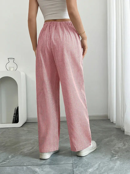 Linda | Elegant Striped Pants with Pockets in Trendy Colors