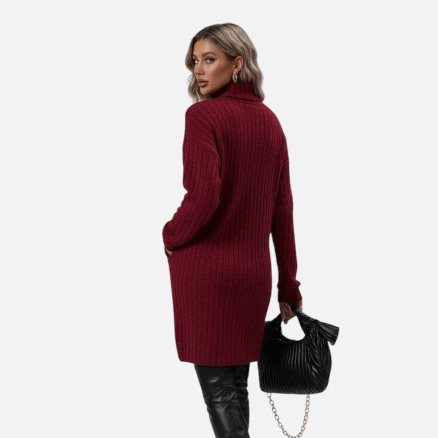 Nadia | Ribbed Knit Mini Dress
