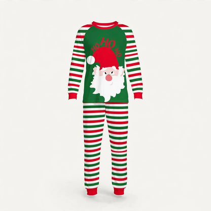 Donner | Christmas Pyjamas Santa Face Striped Trousers